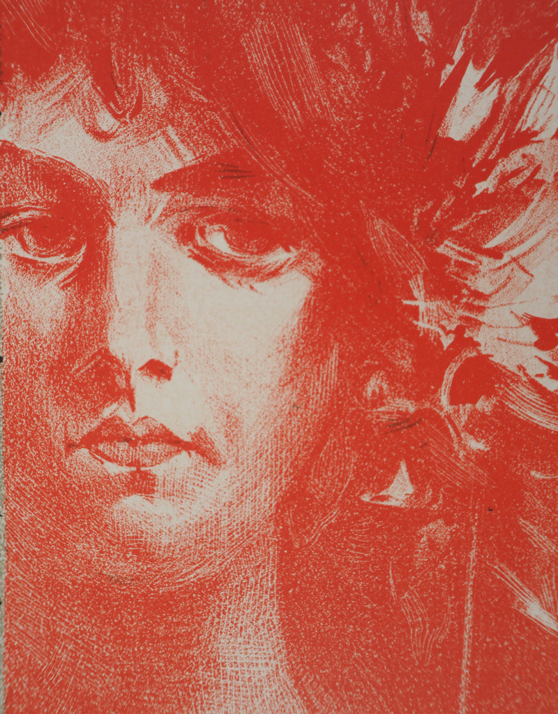 Viktor OLIVA : Muse, Lithographie originale signée
