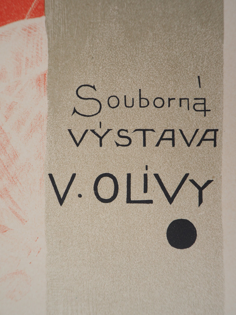Viktor OLIVA : Muse, Lithographie originale signée