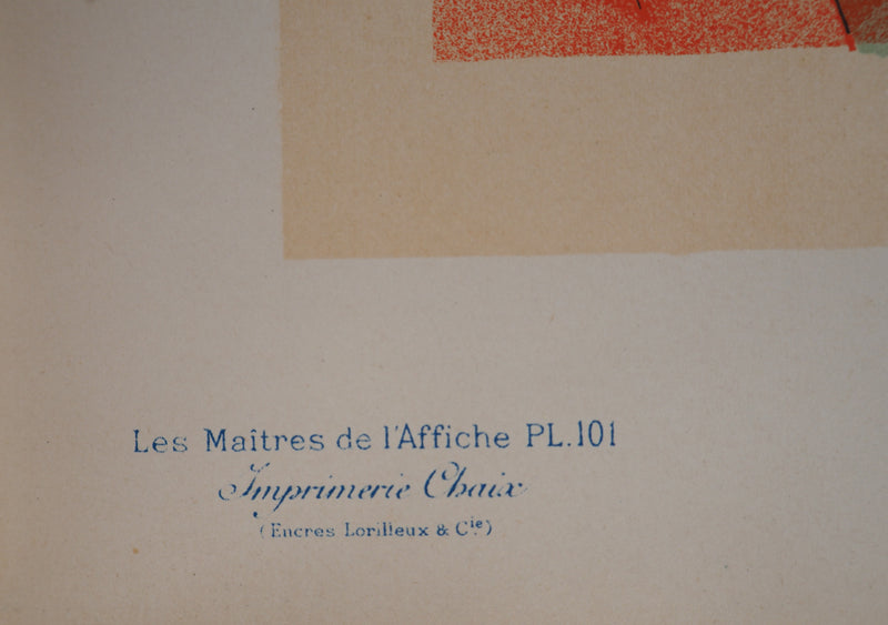 Jules CHERET : Fête des fleurs, Lithographie originale signée