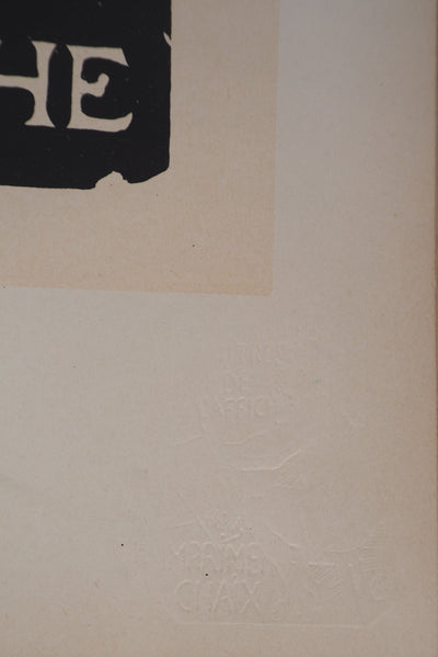 Jules GRUN : Au Violon, Café Riche, Lithographie originale signée