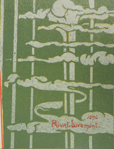 Henri PRIVAT-LIVEMONT : L'absinthe Robette, Fée Verte, Lithographie originale signée