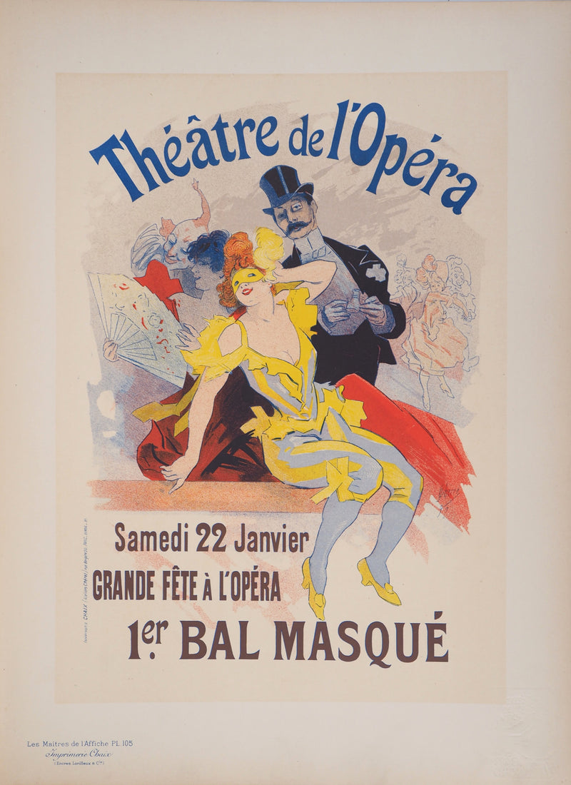 ADA Jules CHERET, Opera Theater, 1895, Original signed lithograph
