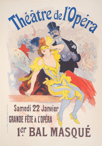 ADA Jules CHERET, Opera Theater, 1895, Original signed lithograph