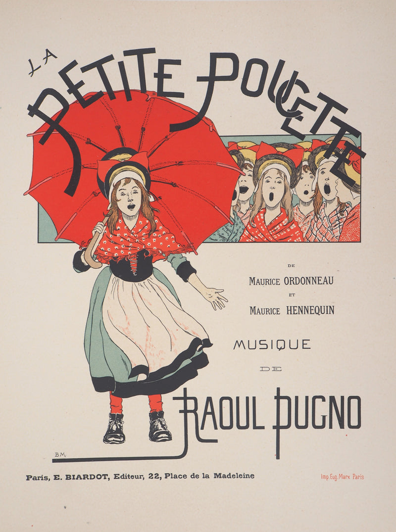 Bernard BOUTET DE MONVEL : La petite poucette, Lithographie originale signée