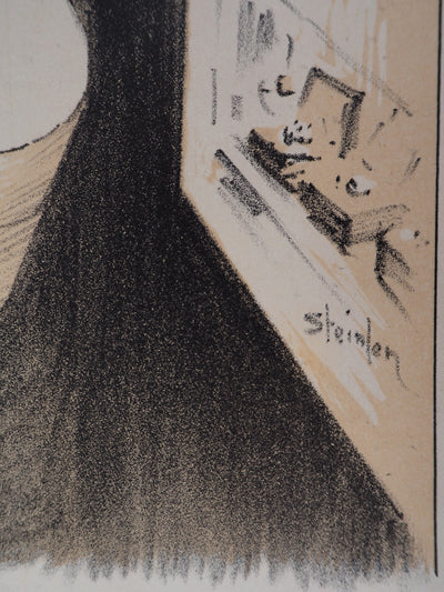 Théophile Alexandre STEINLEN : Deux femmes, Lithographie originale signée