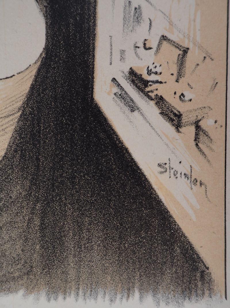 Théophile Alexandre STEINLEN : Deux femmes, Lithographie originale signée