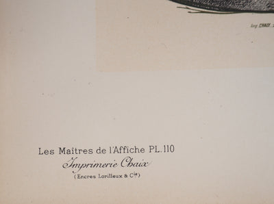 Henri DE TOULOUSE LAUTREC : Jane Avril au Jardin de Paris, Lithographie originale signée