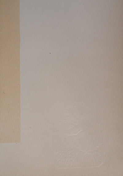 Alfonse MUCHA : Lorenzaccio (Sarah Bernhardt), Lithographie originale ignée