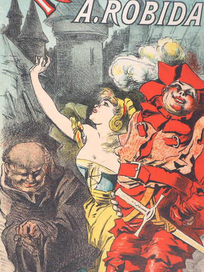 Jules CHERET : Les œuvres de Rabelais, Lithographie originale signée
