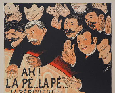 Félix VALLOTTON : L'Agitation (Pépinière), Lithographie originale (photo de détail 4) - Crédit photo : Galerie Art.Paris