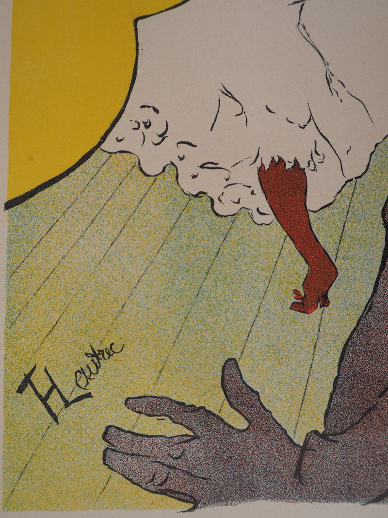 Henri DE TOULOUSE-LAUTREC : Le Moulin Rouge, la Goulue, Lithographie originale (photo de détail 11) - Crédit photo : Galerie Art.Paris