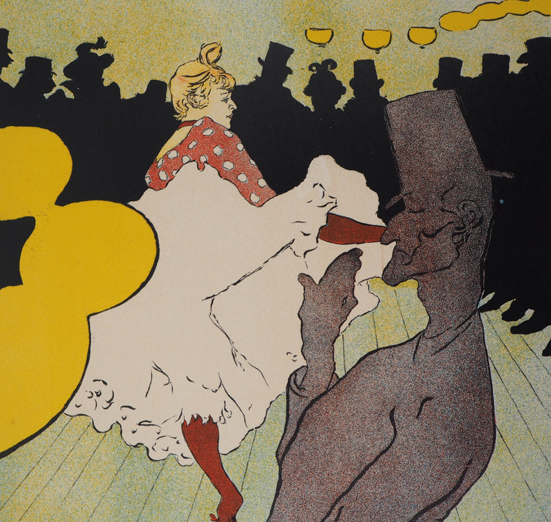 Henri DE TOULOUSE-LAUTREC : Le Moulin Rouge, la Goulue, Lithographie originale (photo de détail 6) - Crédit photo : Galerie Art.Paris