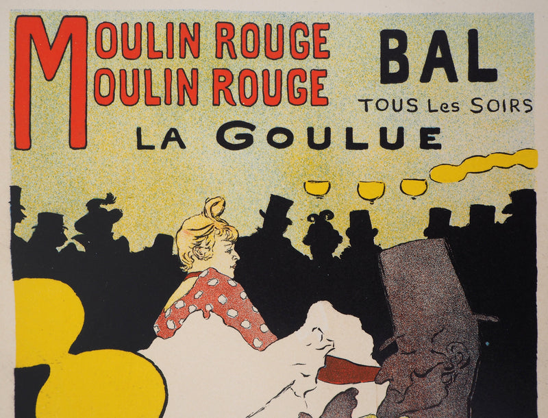 Henri DE TOULOUSE-LAUTREC : Le Moulin Rouge, la Goulue, Lithographie originale (photo de détail 12) - Crédit photo : Galerie Art.Paris