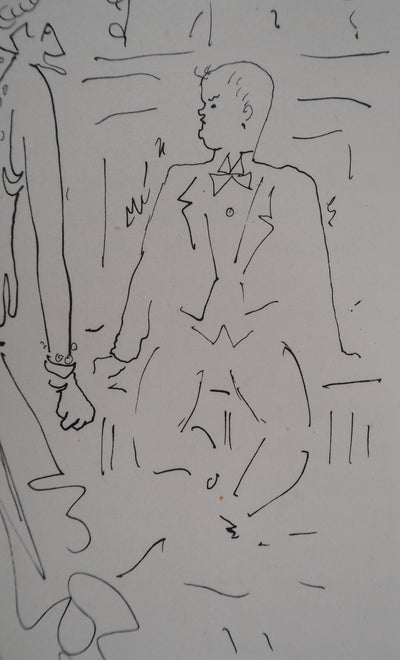 Jean COCTEAU : Le bal du comte d'Orgel : L'invité inattendu, Gravure originale (photo de détail 4) - Crédit photo : Galerie Art.Paris