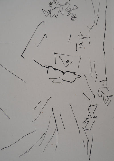 Jean COCTEAU : Le bal du comte d'Orgel : Le comte et sa femme, Gravure originale (photo de détail 3) - Crédit photo : Galerie Art.Paris