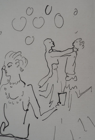 Jean COCTEAU : Le bal du comte d'Orgel : Confidences sur la piste, Gravure originale (photo de détail 3) - Crédit photo : Galerie Art.Paris