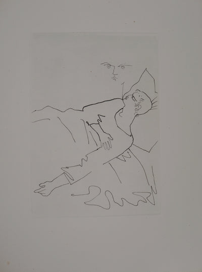 Jean COCTEAU : Le bal du comte d'Orgel : Solitude et rêveries, Gravure originale (vue générale) - Crédit photo : Galerie Art.Paris