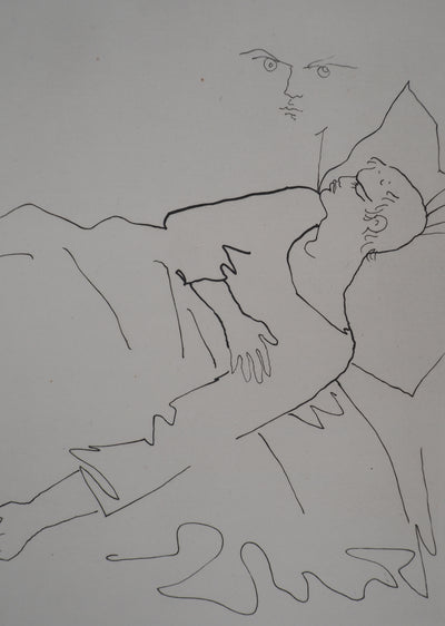 Jean COCTEAU : Le bal du comte d'Orgel : Solitude et rêveries, Gravure originale (photo de détail 2) - Crédit photo : Galerie Art.Paris