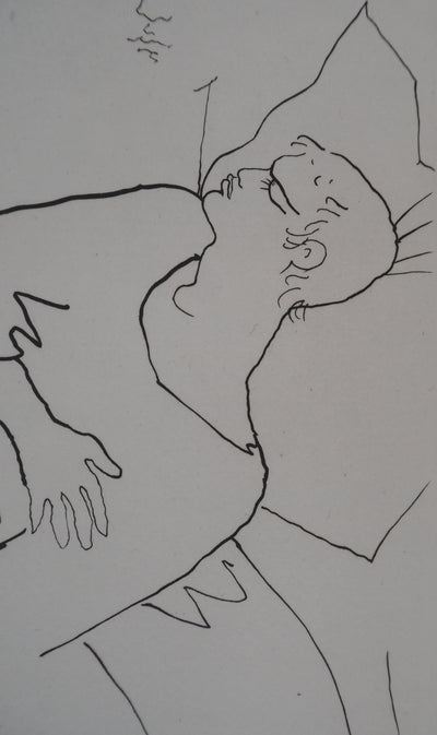 Jean COCTEAU : Le bal du comte d'Orgel : Solitude et rêveries, Gravure originale (photo de détail 4) - Crédit photo : Galerie Art.Paris