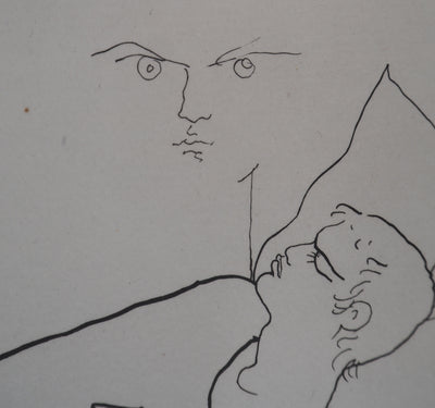 Jean COCTEAU : Le bal du comte d'Orgel : Solitude et rêveries, Gravure originale (photo de détail 5) - Crédit photo : Galerie Art.Paris