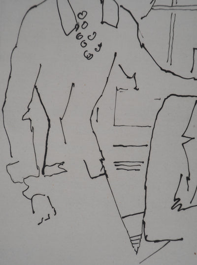 Jean COCTEAU : Le bal du comte d'Orgel : Un réconfort bienvenu, Gravure originale (photo de détail 5) - Crédit photo : Galerie Art.Paris