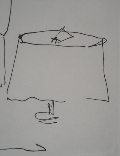 Jean COCTEAU : Le bal du comte d'Orgel : Moment de tendresse, Gravure originale (photo de détail 4) - Crédit photo : Galerie Art.Paris