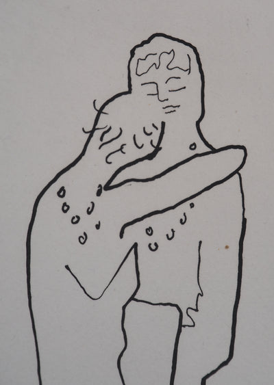 Jean COCTEAU : Le bal du comte d'Orgel : Douceur maternelle, Gravure originale (photo de détail 3) - Crédit photo : Galerie Art.Paris