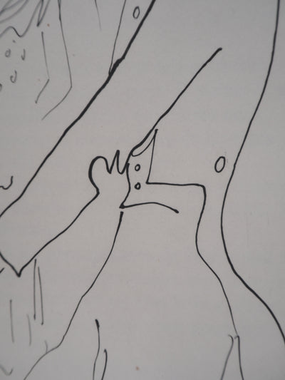 Jean COCTEAU : Le bal du comte d'Orgel : Retrouvailles entre amis, Gravure originale (photo de détail 5) - Crédit photo : Galerie Art.Paris
