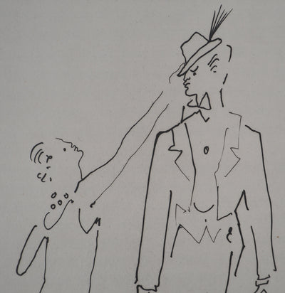 Jean COCTEAU : Le bal du comte d'Orgel : Essayages, Gravure originale (photo de détail 4) - Crédit photo : Galerie Art.Paris
