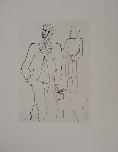 Jean COCTEAU : Le bal du comte d'Orgel : L'indifférence, Gravure originale (vue générale) - Crédit photo : Galerie Art.Paris