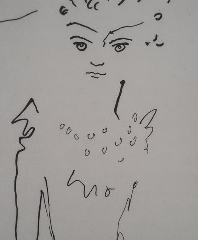 Jean COCTEAU : Le bal du comte d'Orgel : La comtesse dans son lit, Gravure originale (photo de détail 3) - Crédit photo : Galerie Art.Paris