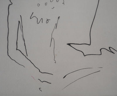 Jean COCTEAU : Le bal du comte d'Orgel : La comtesse dans son lit, Gravure originale (photo de détail 4) - Crédit photo : Galerie Art.Paris