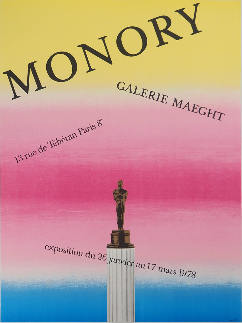 Jacques MONORY: Vigo, Original signed lithograph poster