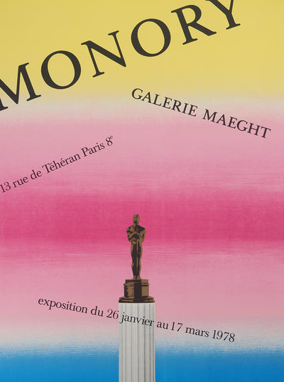 Jacques MONORY: Vigo, Original signed lithograph poster