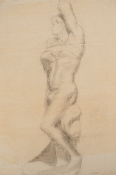 G. MASSE : Nu féminin, Dessin original signé