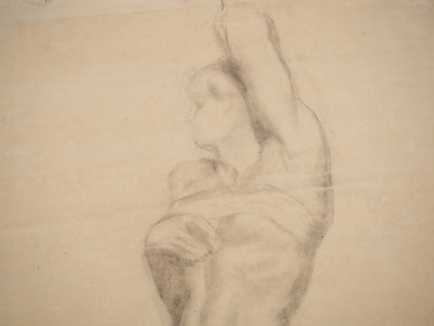 G. MASSE : Nu féminin, Dessin original signé