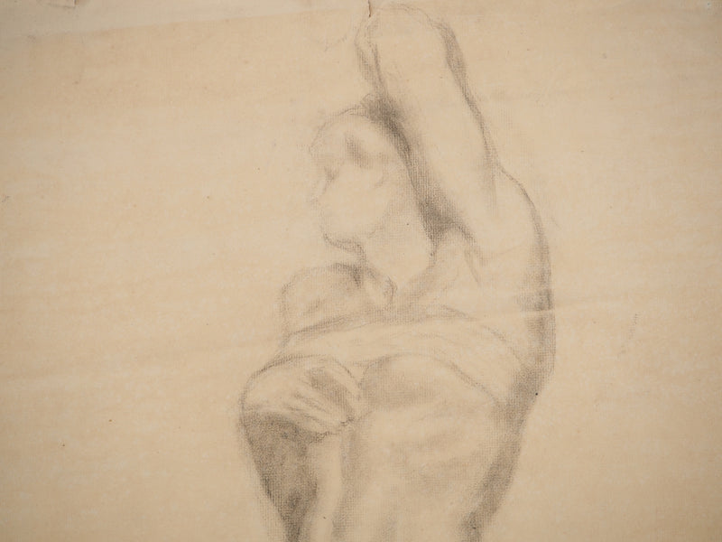 G. MASSE : Nu féminin, Dessin original signé