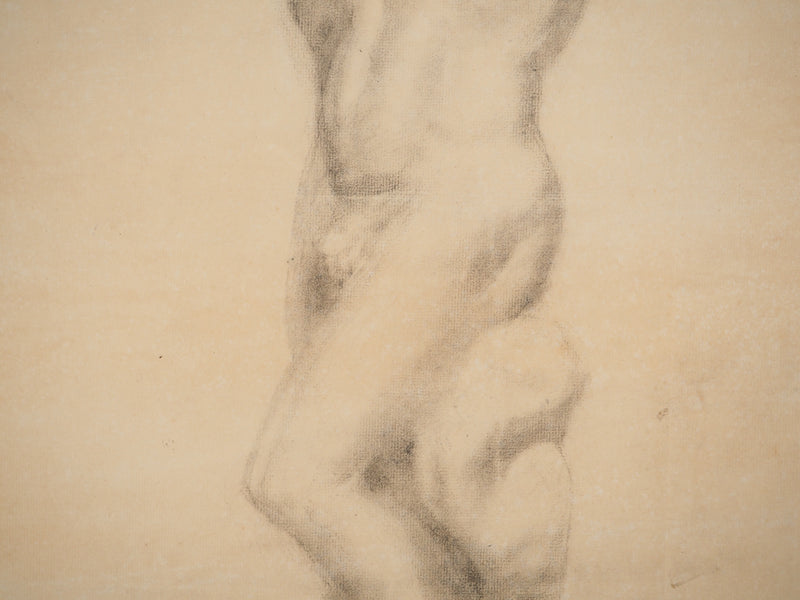 G. MASSE : Nu féminin, Dessin original signé