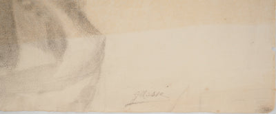 G. MASSE : Nu féminin, Dessin original signé