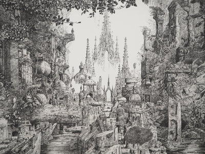 Philippe  MOHLITZ : Le douanier assoupi, Gravure originale signée