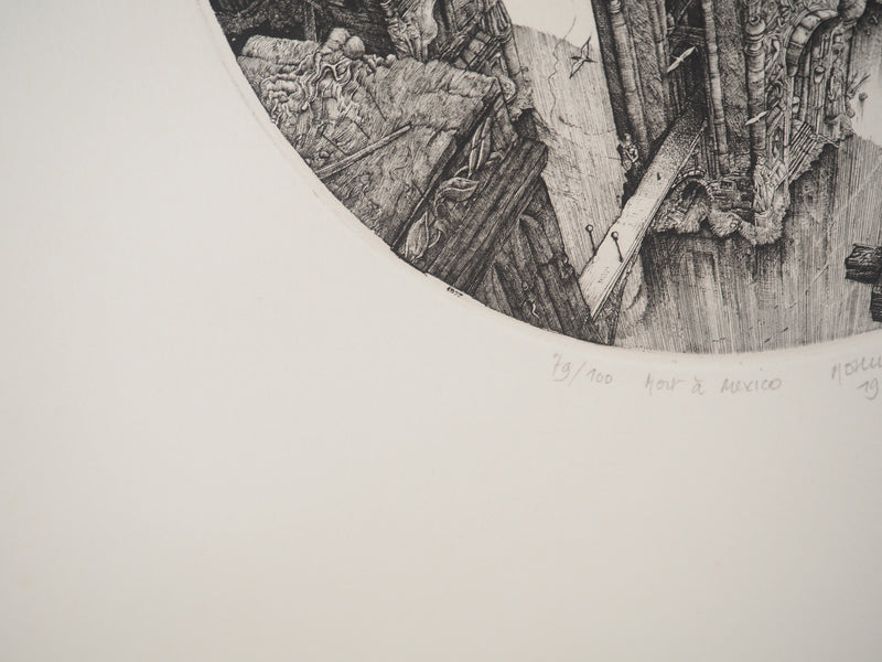 Philippe Mohlitz: The Barricade, Original signed engraving