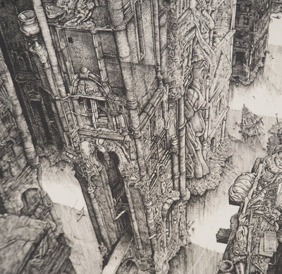 Philippe Mohlitz: The Barricade, Original signed engraving