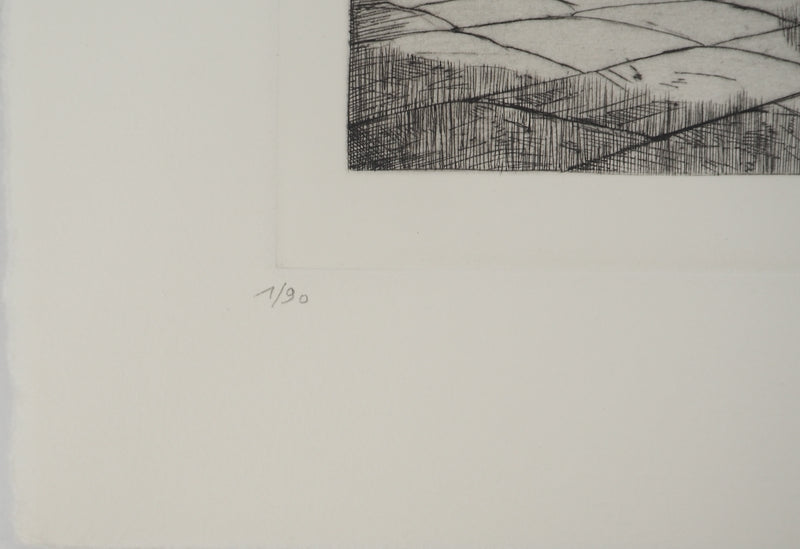 Philippe Mohlitz: Hearing, Skeleton Musician, Original signed engraving