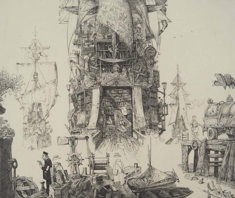 Philippe MOHLITZ: In the surrealist swamp, 1986, Original