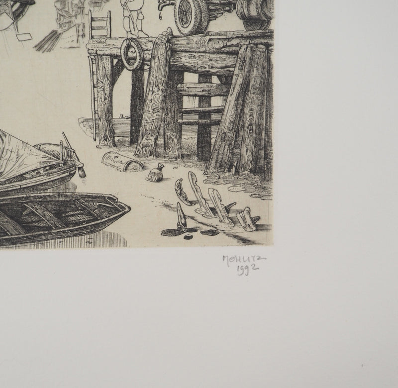 Philippe MOHLITZ: In the surrealist swamp, 1986, Original