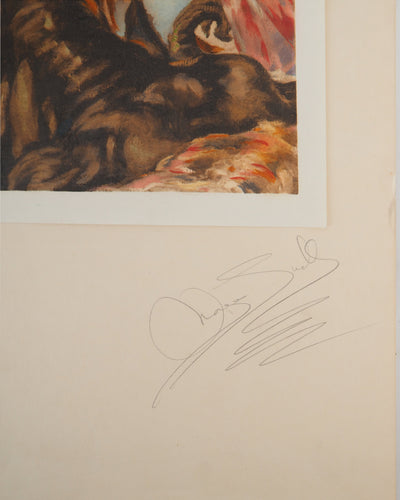 BT Maria MORGAN, SNELL: The Man and the Lion, Original Signed Lithograph
