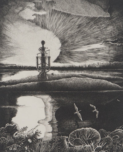 Philippe MOHLITZ: Failed clog, Original signed engraving