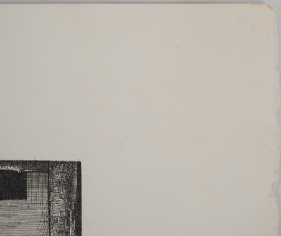 Philippe MOHLITZ : Sous les toits, Gravure originale signée