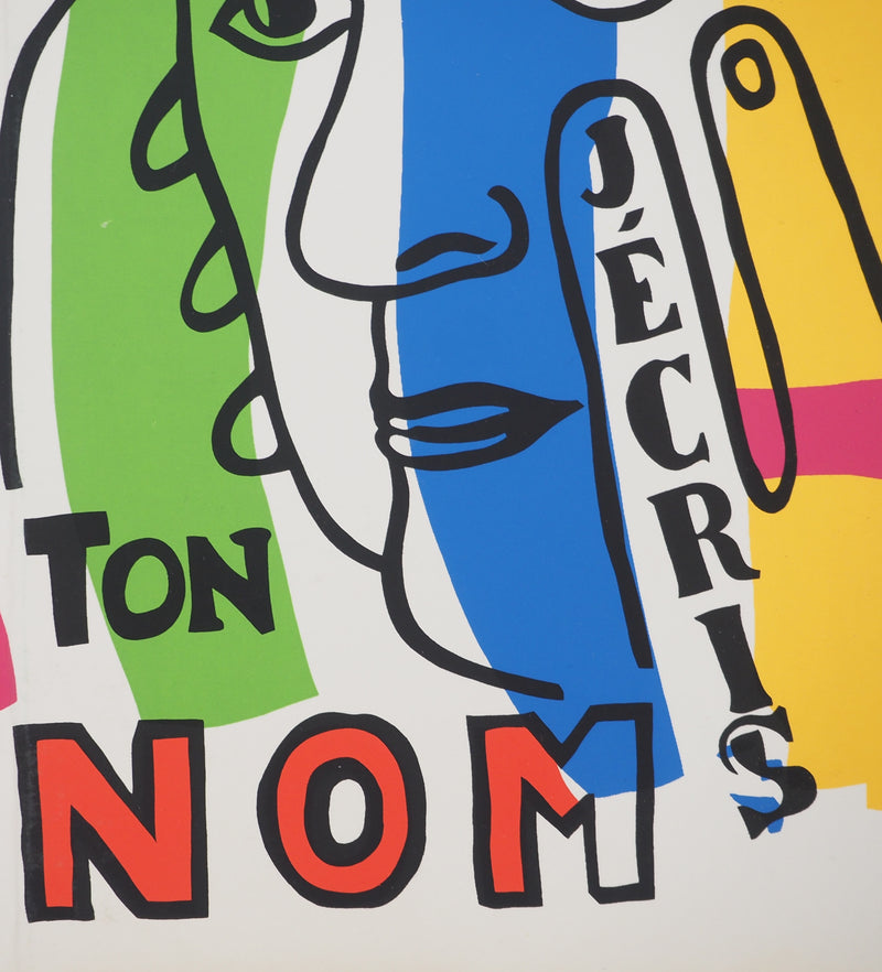 Fernand Leger : Liberté j’écris ton nom, Sérigraphie signée