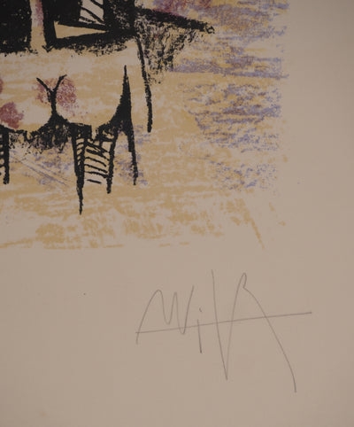 Wifredo LAM : Esprits Primals, Lithographie originale signée